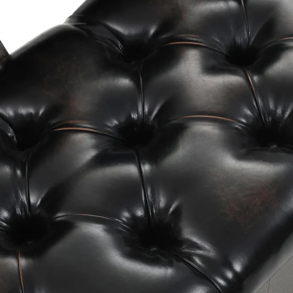 Műbőr tárolópad háttámlával 120 x 52 x 75 cm