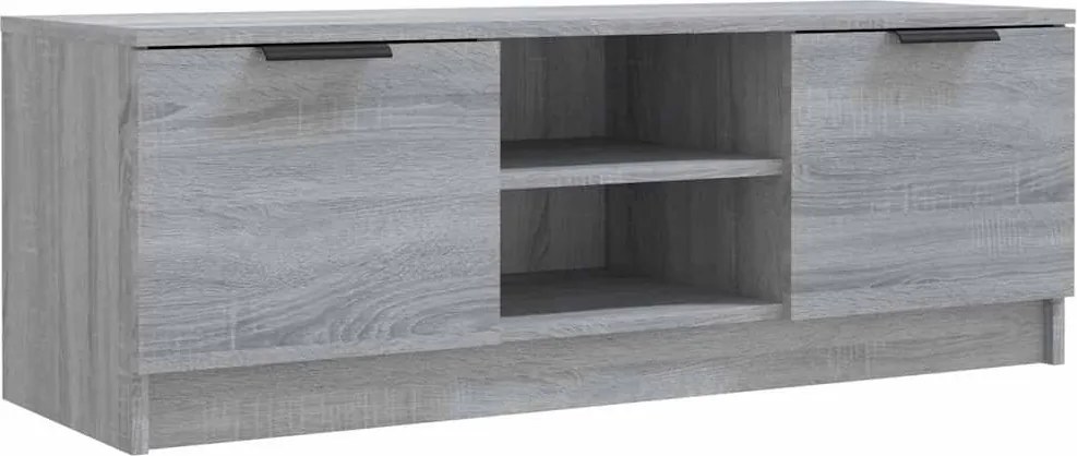 vidaXL szürke sonoma színű szerelt fa TV-szekrény 102 x 35 x 36,5 cm