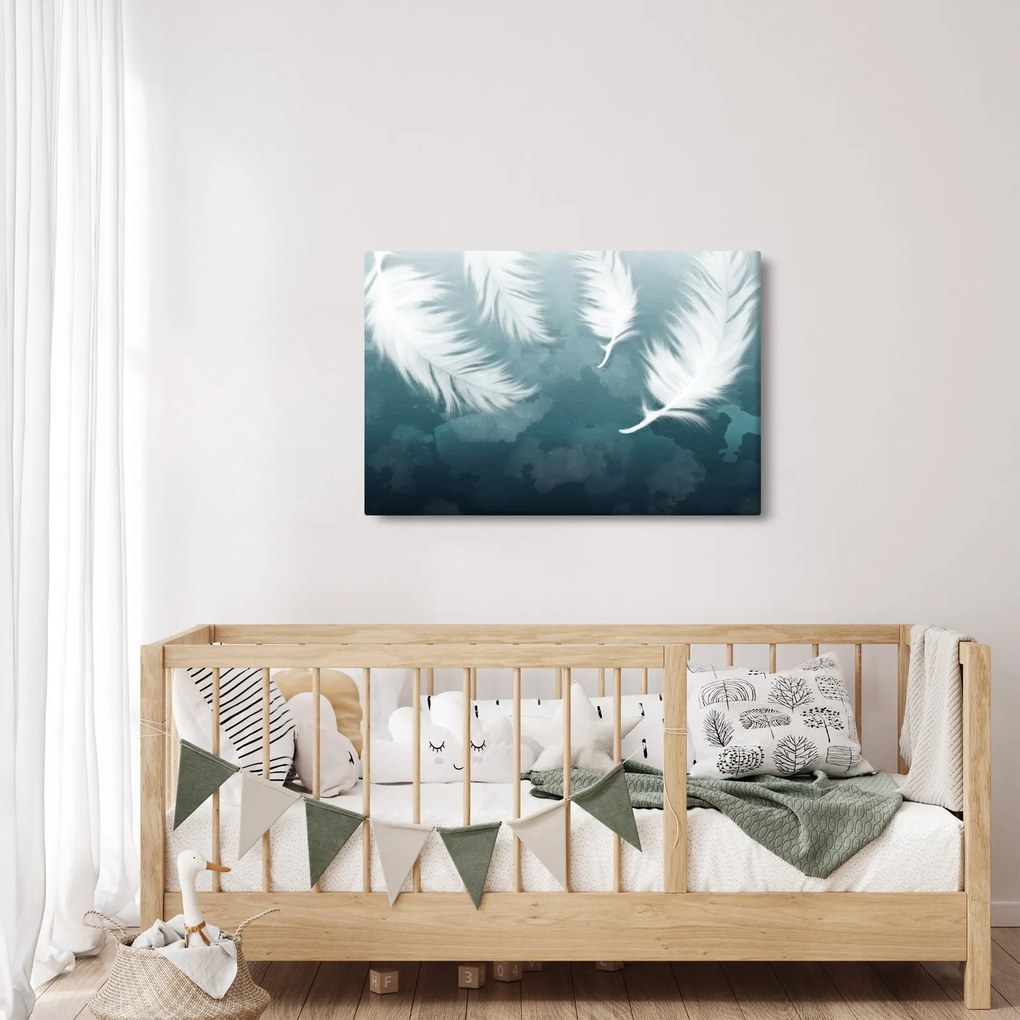 Kép - Fehér toll (90x60 cm)