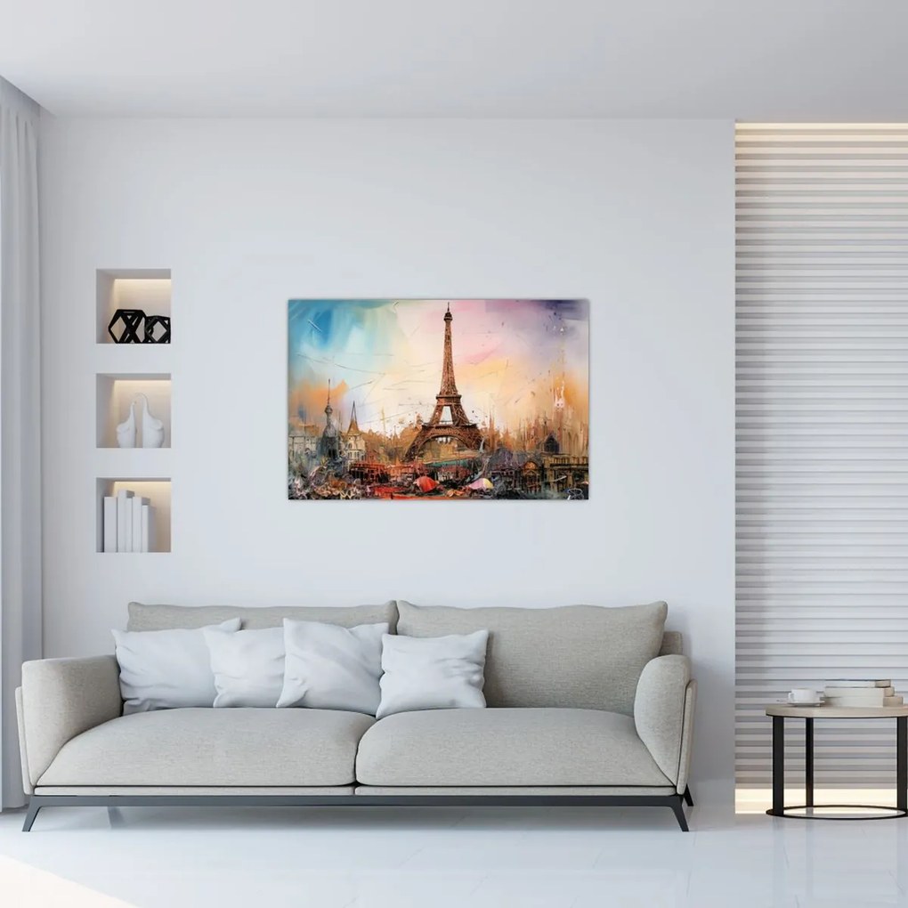 Kép - Az Eiffel-torony festménye (90x60 cm)