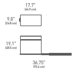 Műanyag szemetes 30 l - simplehuman