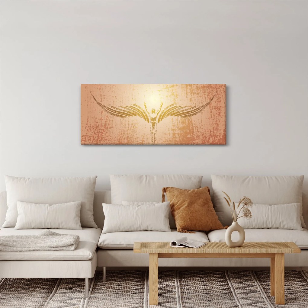 Kép - angyali absztrakció (120x50 cm)