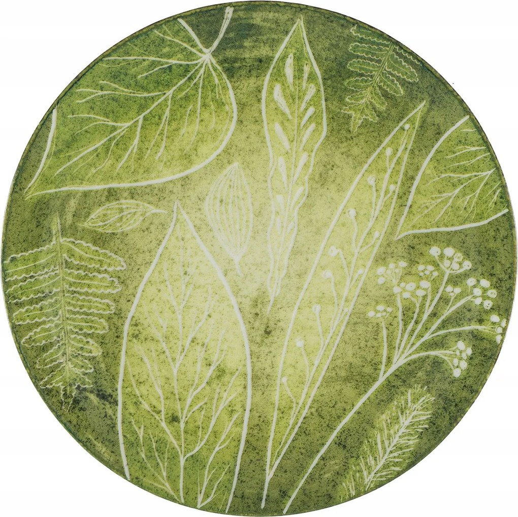 Lubiana Boss Ebédlő Tányér Csempe 1 db 27 cm Négy Évszak Zöld