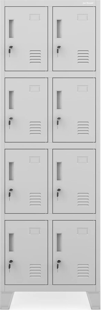 ROBERT 2 Plus dupla rekeszes öltözőszekrény 559 x 1720 x 450 mm