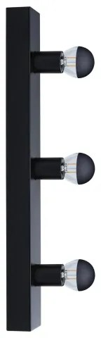 Paulmann 80097 - 3xE14/40W IP44 Fürdőszobai tükörmegvilágító REGULA 230V fekete