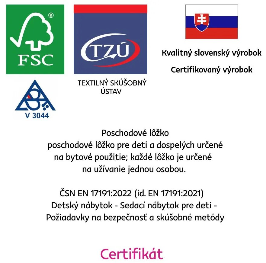 Franciaágy 140 cm Braceaba (tömör fenyőfa) (ágyráccsal). 1116247