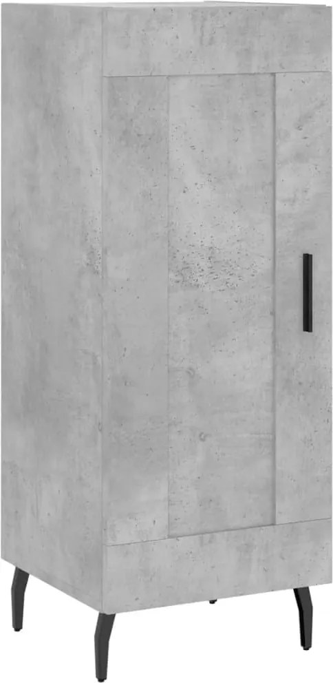 vidaXL betonszürke szerelt fa tálalószekrény 34,5 x 34 x 90 cm