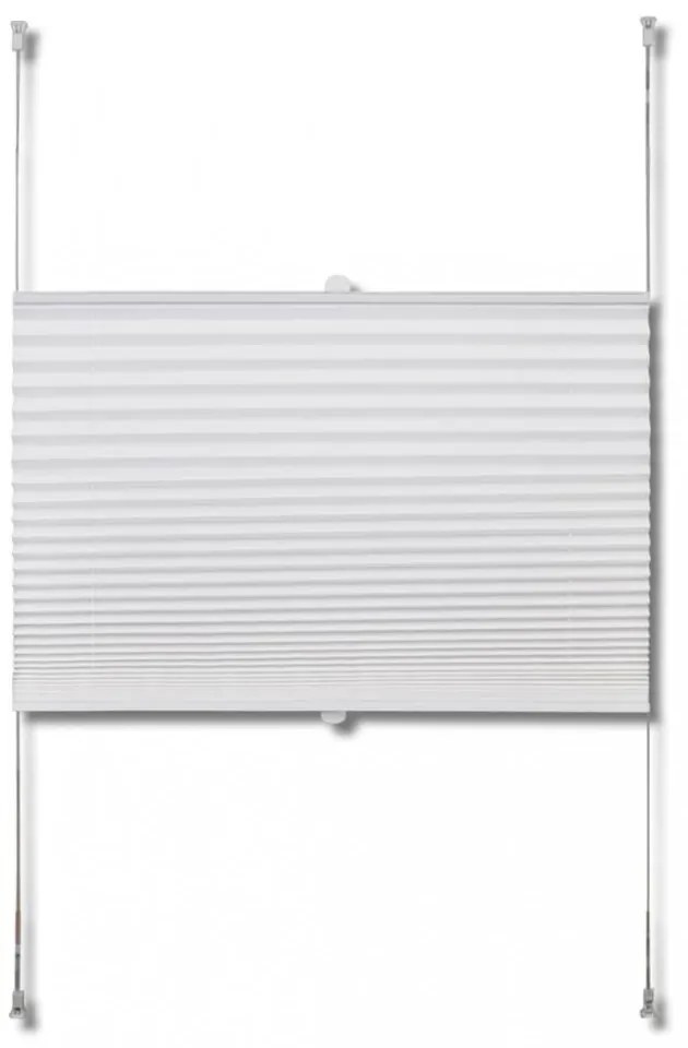 Plisse Roló 40 x 125 cm Fehér Redős Roló