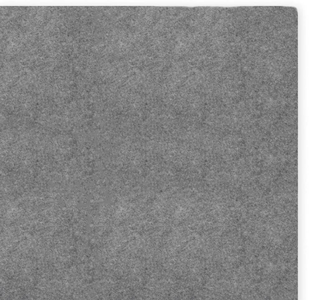 Világosszürke poliészter geotextília medencealátét 640 x 321 cm
