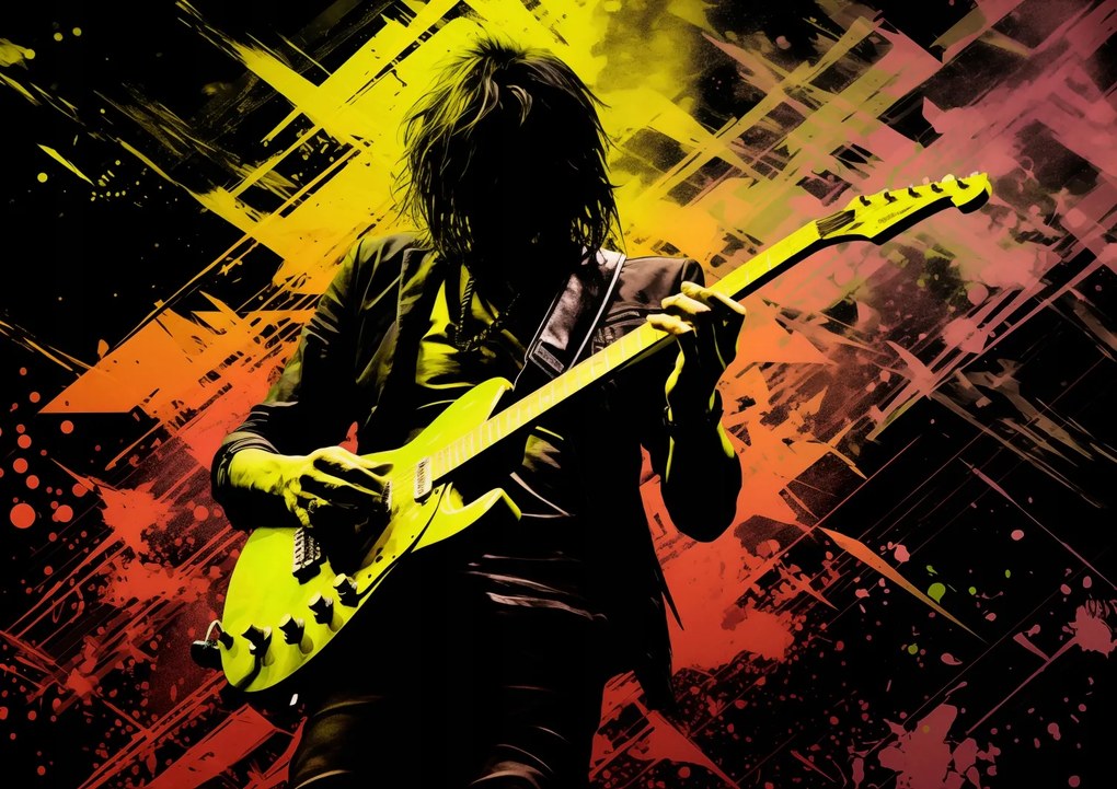 Poszter 84,1x59,4cm Gitár Szenvedély Villanyszerelő