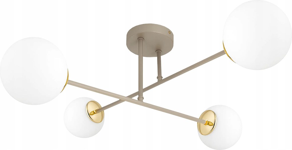 Mennyezeti Függő Lámpa Plafon Csillár Bézs Ekrü Kasmír Loft Edison