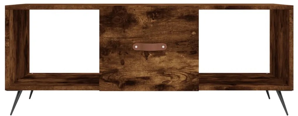 Füstös tölgy színű szerelt fa dohányzóasztal 102 x 50 x 40 cm