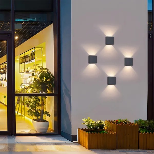 Brilagi - LED kültéri fali lámpa DOUBLERAY LED/6W/230V antracit IP54