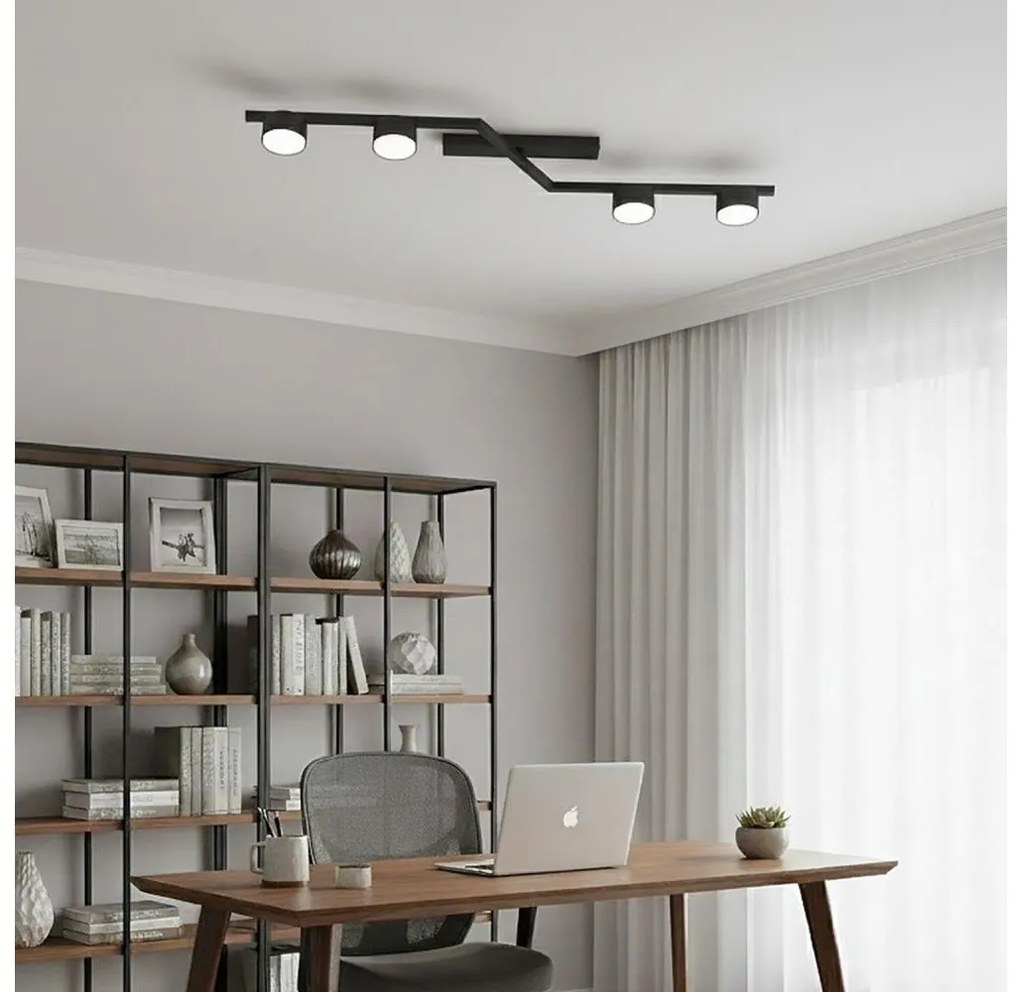 Mennyezeti lámpa SKAN 4xGX53/12W/230V fekete