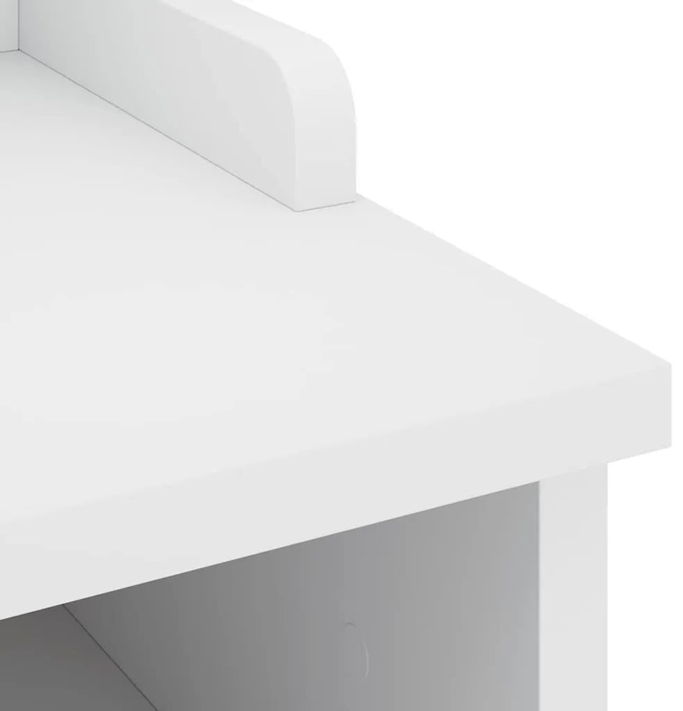 SANDNES fehér tömör fenyőfa előszobapad 45x40x50 cm