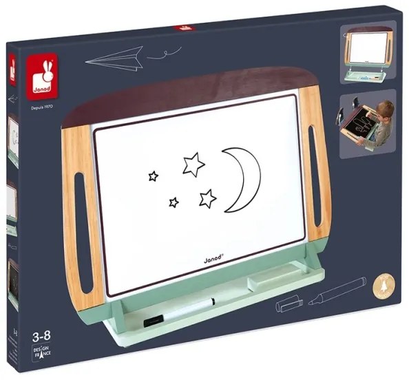 Janod - Mágneses asztali tábla zöld/barna
