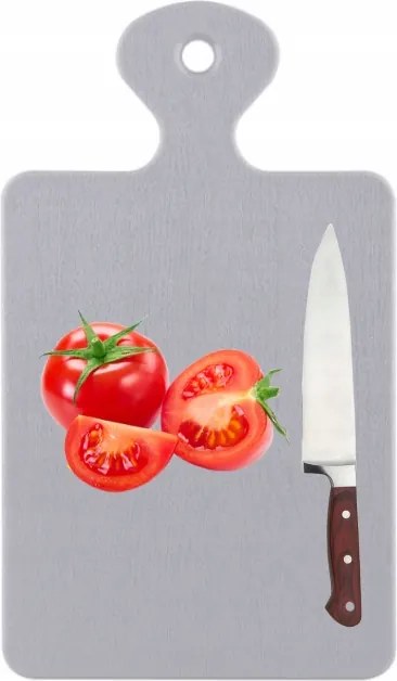 Vágódeszka nyéllel 31x17 cm univerzális, szürke, felakasztható