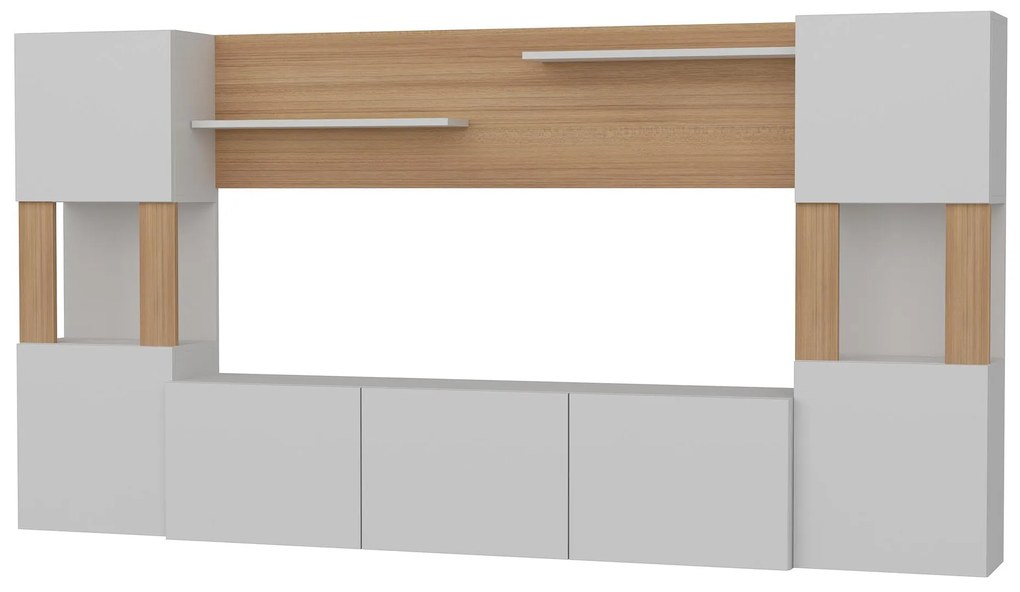 Nappali fal Loreena (fehér + teak) . 1102294