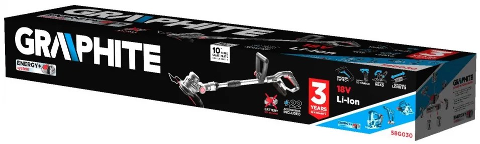 Akkus Fűszegélynyíró 18V Li-I Akkunélkül Graphite