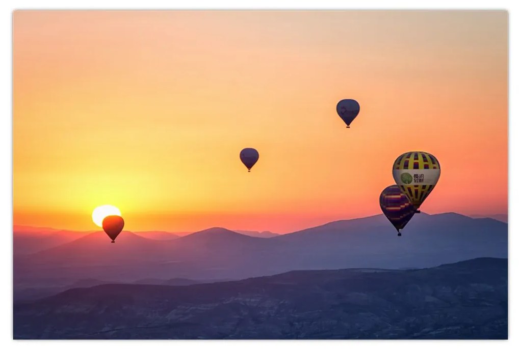 Hőlégballon képe (90x60 cm)