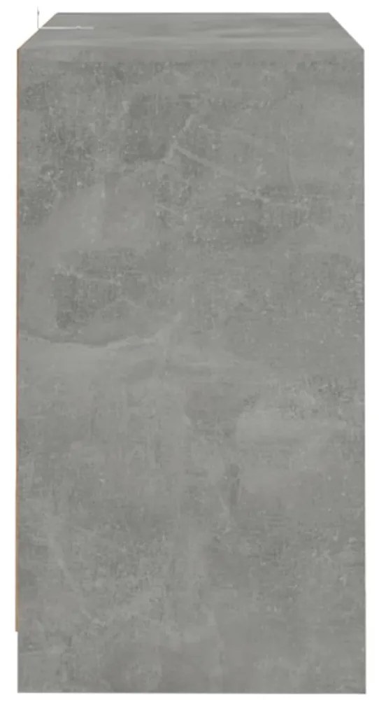 2 db betonszürke forgácslap tálalószekrény 70 x 41 x 75 cm