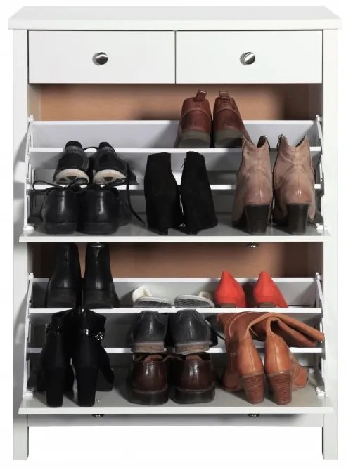 Tvilum Fehér cipősszekrény 2 fiókkal VITUS