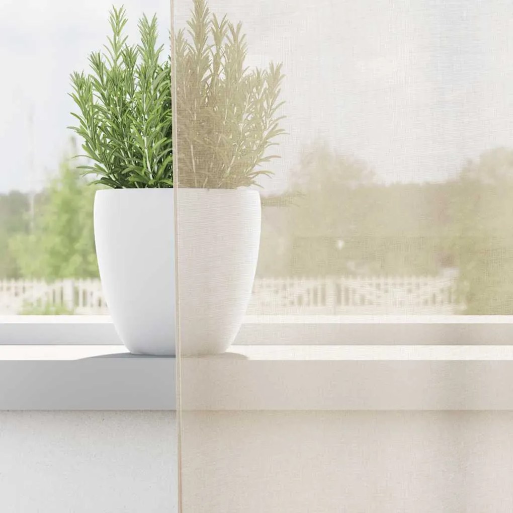 vidaXL 2 db krém színű fátyolfüggönyök fülecske tetejével 140x260 cm