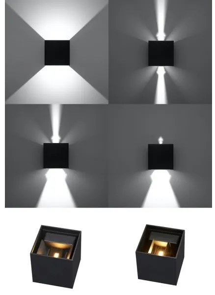 LED Kültéri fali lámpa LUCA LED/6W/230V IP54