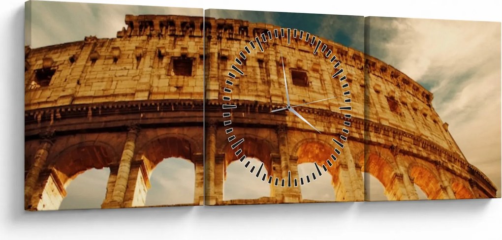 Kép - Római Colosseum (órával) (90x30 cm)