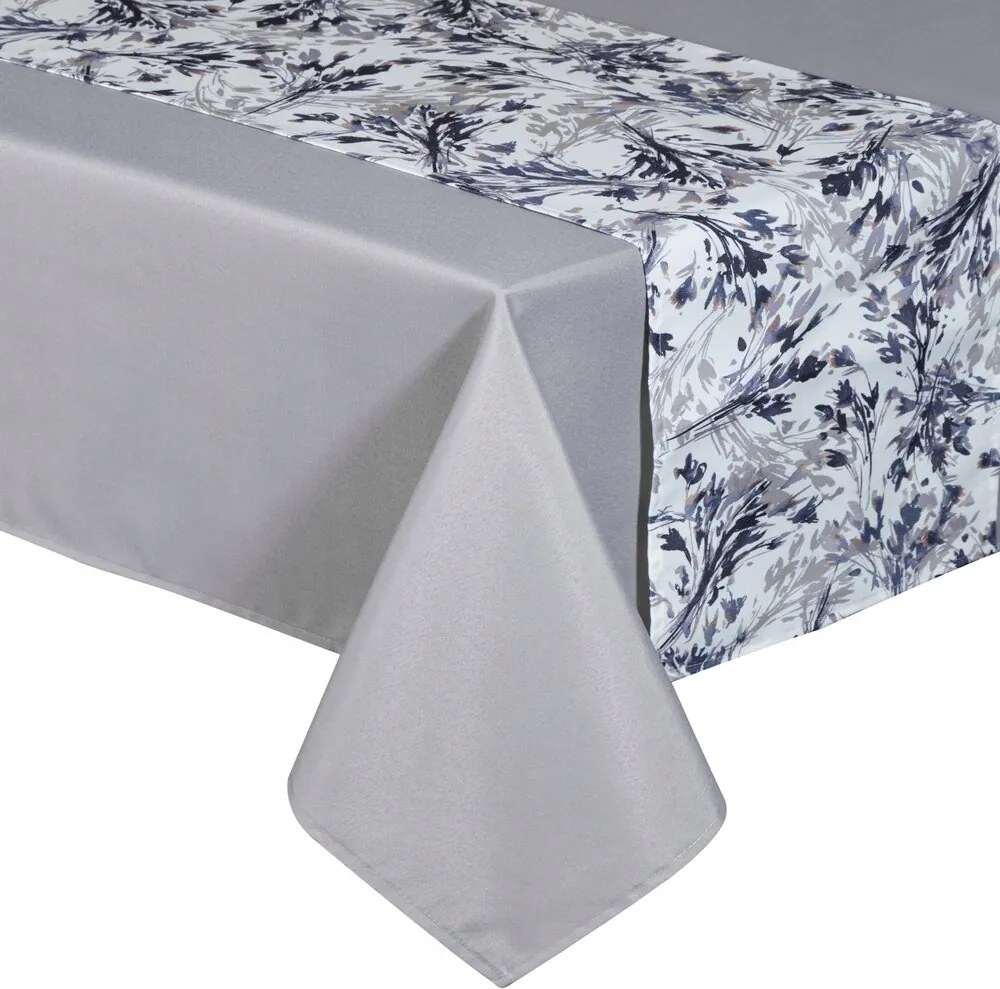 Abrosz dekoratív futófelülettel ANITA3 140x260+33x260 világosszürke gallyak