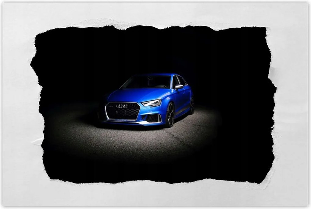 Poszter 60x40 Kék Audi Quattro