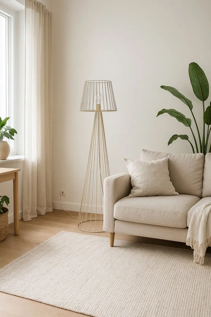 KAJA K-5817 LIVIA Bézs Színű Állólámpa 1xE27 15W IP20