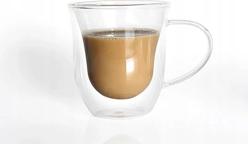 Duplafalú üveg 300ml boroszilikát üvegből