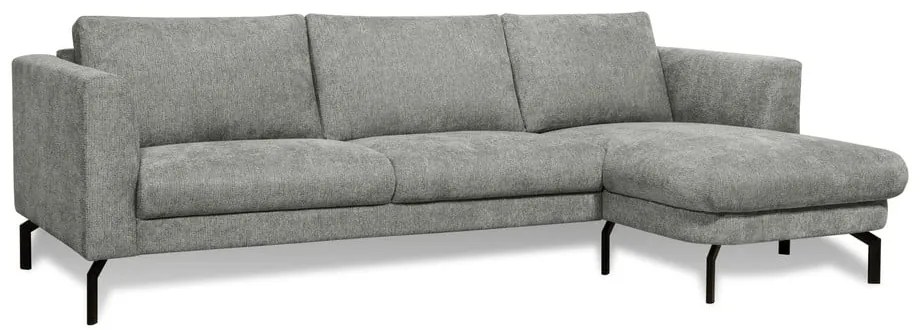 Világosszürke sarokkanapé (jobb oldali) Gomero – Scandic