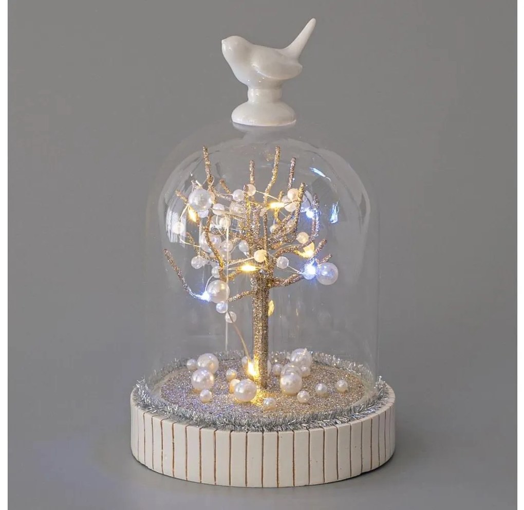 LED karácsonyi dekoráció 12xLED/3xAAA meleg fehér