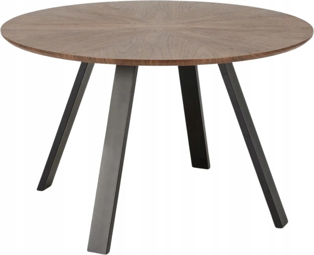 Kerek asztal étkezőbe, nappaliba, konyhába dió modern 120 cm Danilo