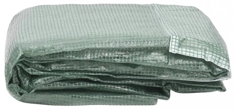zöld melegház pótponyva (4,5 m²) 300 x 150 x 200 cm