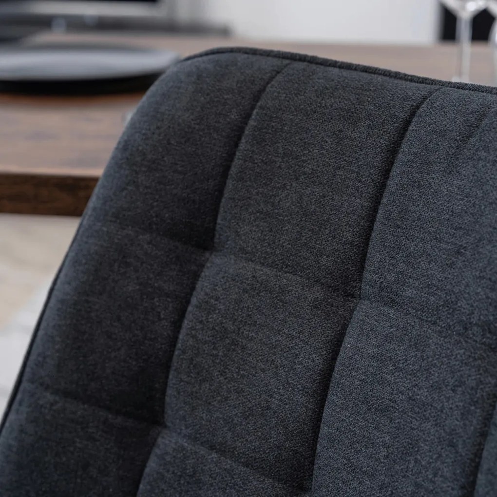 Fekete Szövet Étkezőszék RICK 2