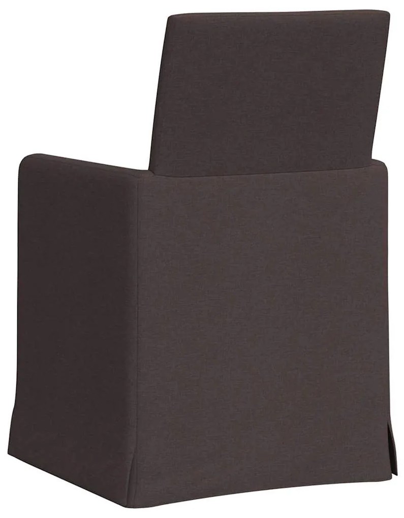 Étkező Székek 2 pcs sötétbarna 57 x 67 x 95 cm szövet