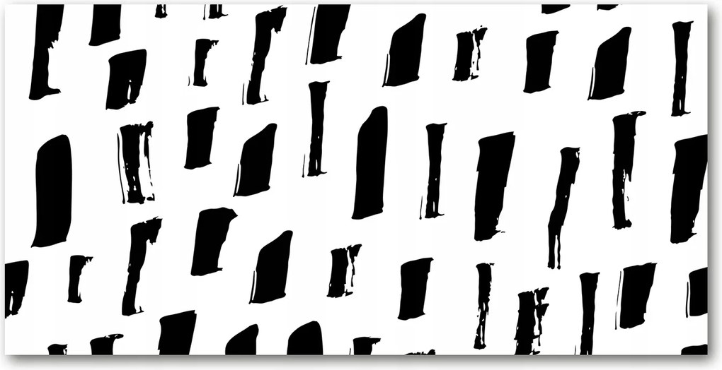 Üveg fotófestés Fekete-fehér foltok 140x70