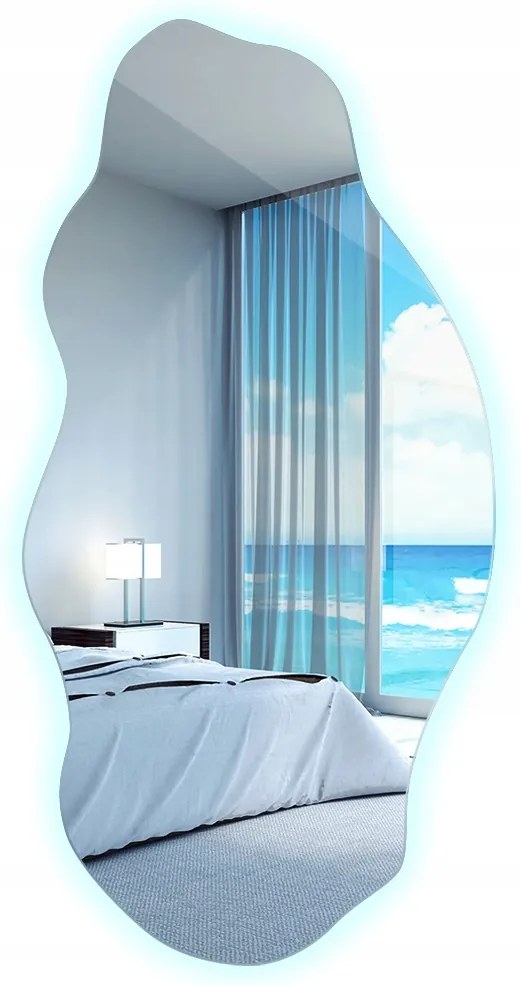 Hideg Led Tükör Organikus Szabálytalan Függő Fürdőszoba