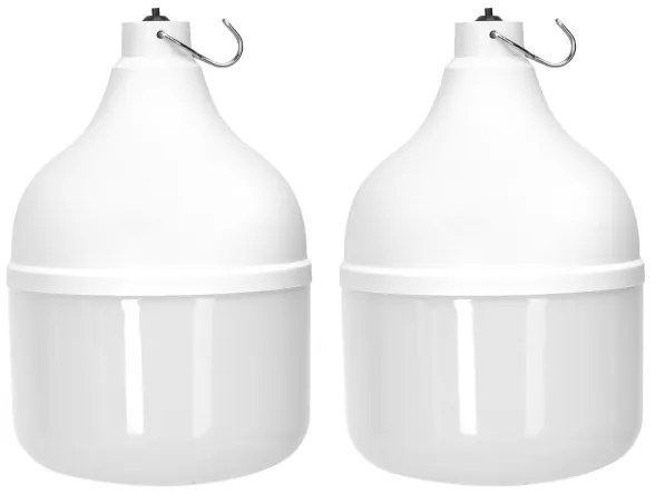 Aigostar - LED napelemes csillár 2xLED/70W/12V 12000 mAh 6500K átmérő 12 cm
