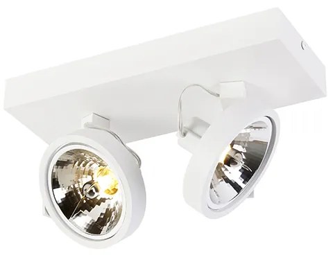 Design mennyezeti spotlámpa fehér állítható 2-lámpás - Go