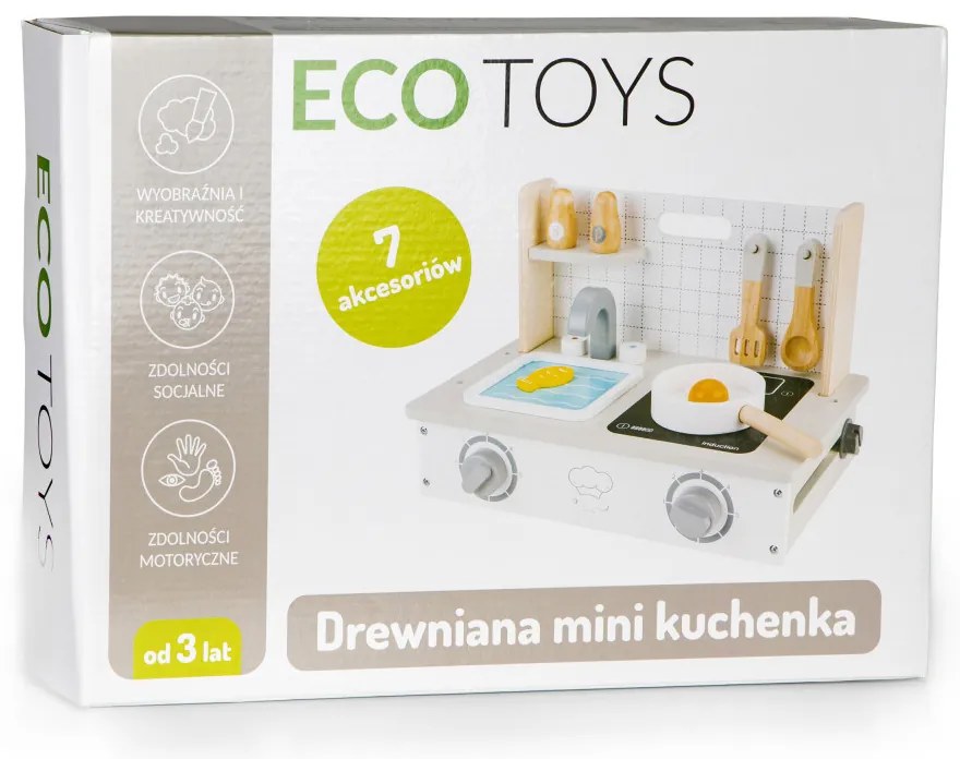 Fa mini konyha kiegészítőkkel