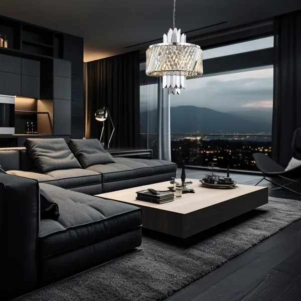 Csillár láncon MARGOT 6xE14/40W/230V króm