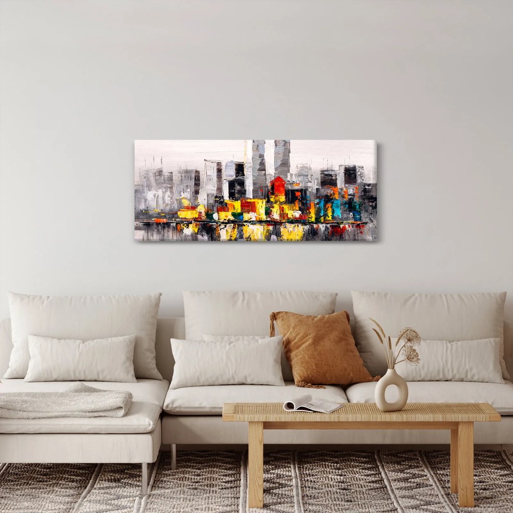 Kép - A nagyváros festménye (120x50 cm)