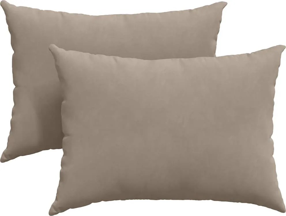 vidaXL Kanapé párnák 2 pcs Tópszínű 70 x 50 cm szövet