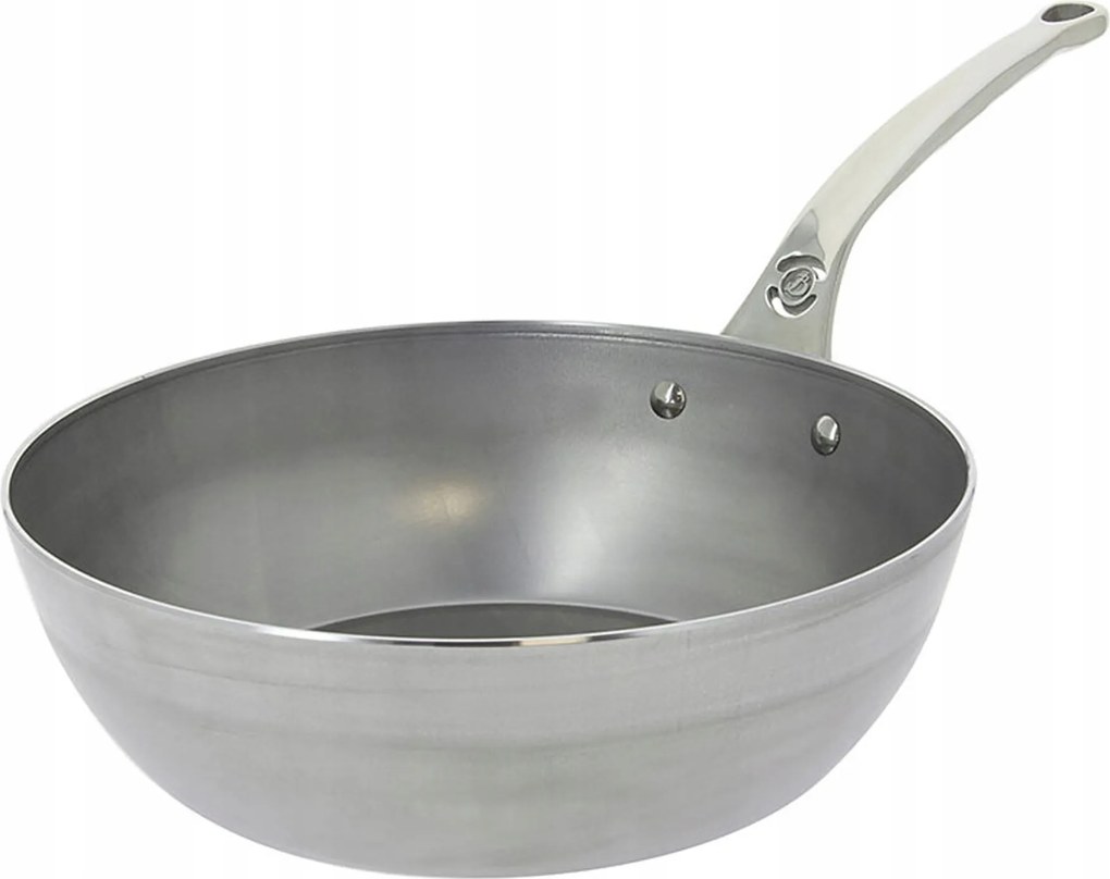 Mély acél serpenyő 28 cm De Buyer mineral B Pro