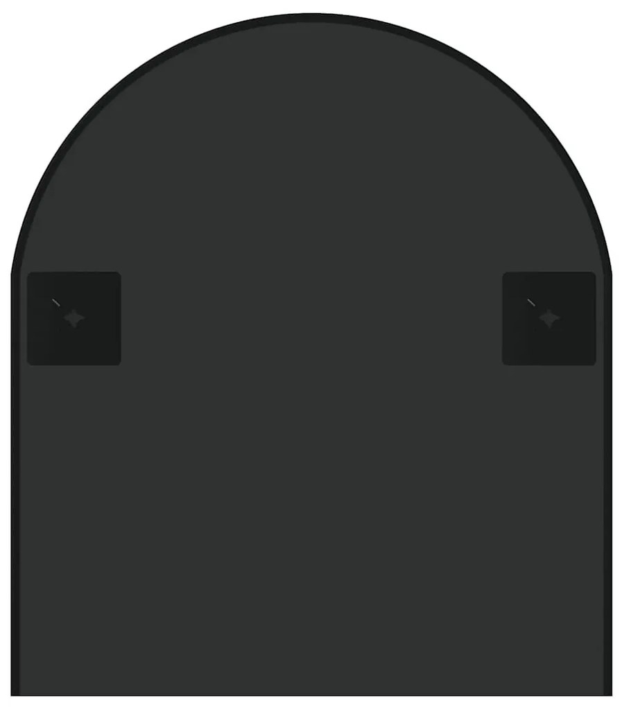 fekete ovális falitükör 100x45 cm