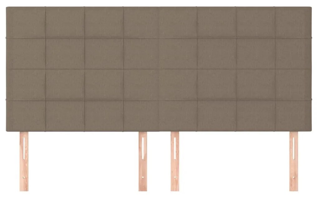 4 db tópszínű szövet fejtámla 90x5x78/88 cm
